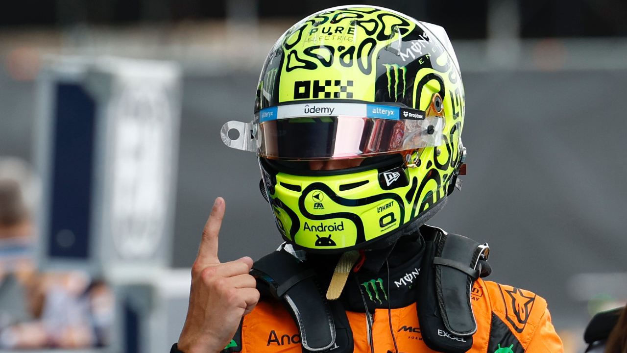 Unfazed by fire in McLaren’s facility, Norris edges Verstappen for pole at Spanish GP