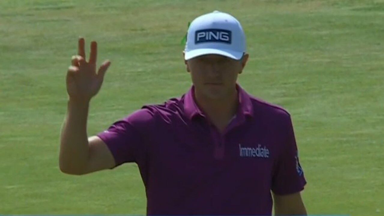Hughes drains 87-foot birdie putt to keep pace at Canadian Open
