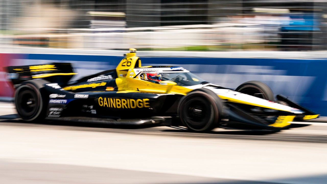 Colton Herta qualifies on pole position for IndyCar race in Toronto