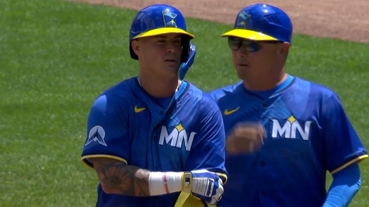 Twins’ Miranda ties MLB record with hit in 12th consecutive at bat