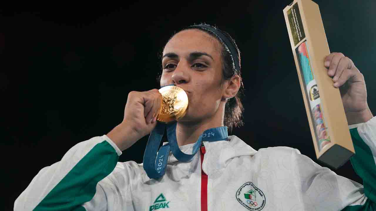 Algerian boxer Imane Khelif wins women’s welterweight gold medal