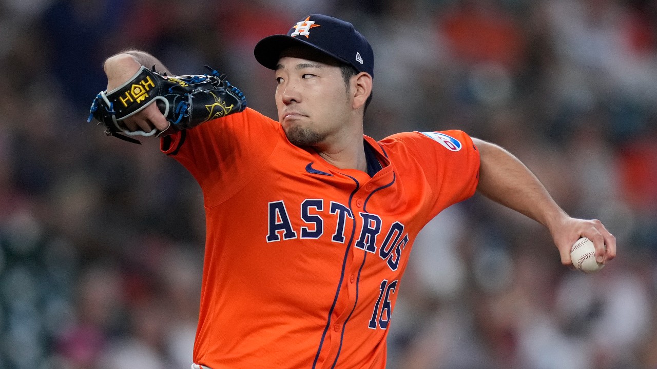 Kikuchi bounces back after early HR, strikes out 11 in dazzling Astros debut