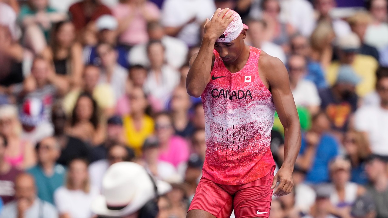 Damian Warner’s Olympic decathlon medal hopes end with no height in pole vault