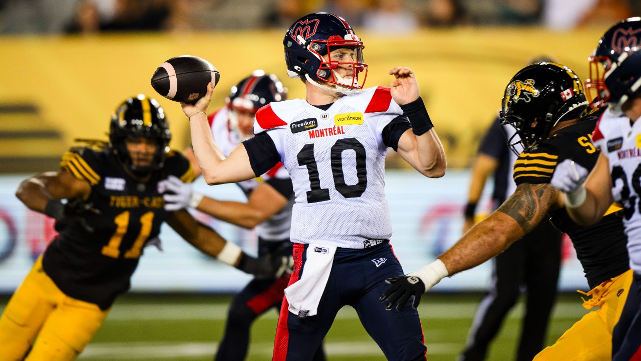 Alexander wins first CFL start as Alouettes tame Tiger-Cats