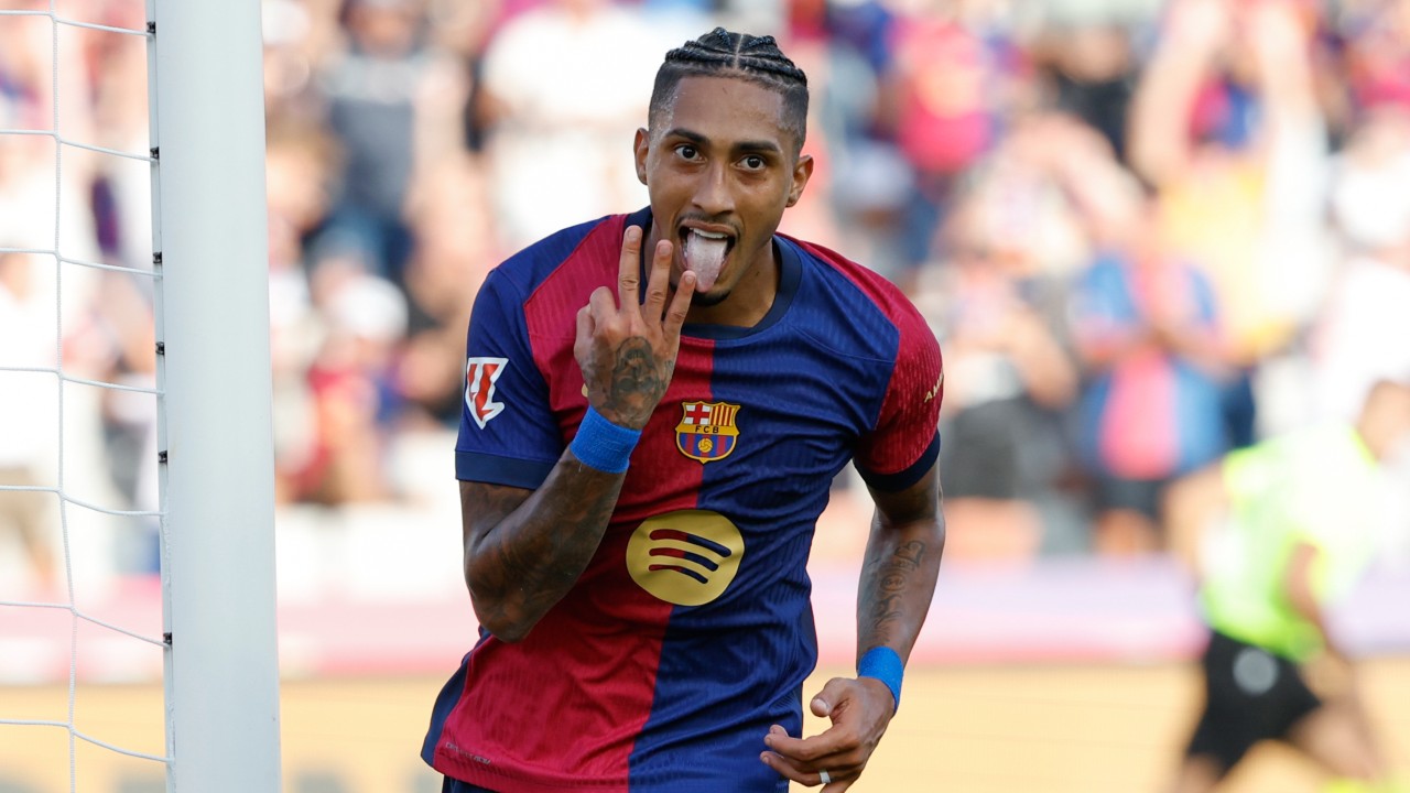 La Liga Roundup: Raphinha hits hat trick as Barcelona routs Valladolid