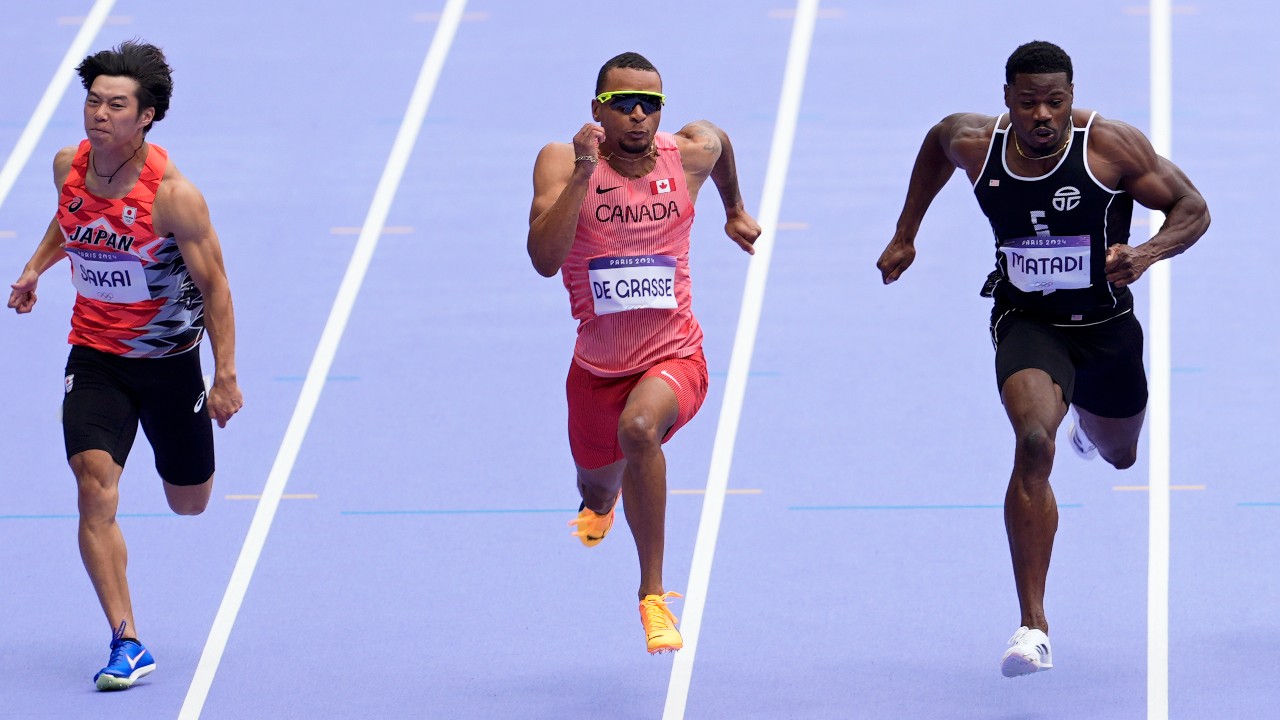 Canada’s Andre De Grasse ekes out spot in Olympic 100-metre semifinals