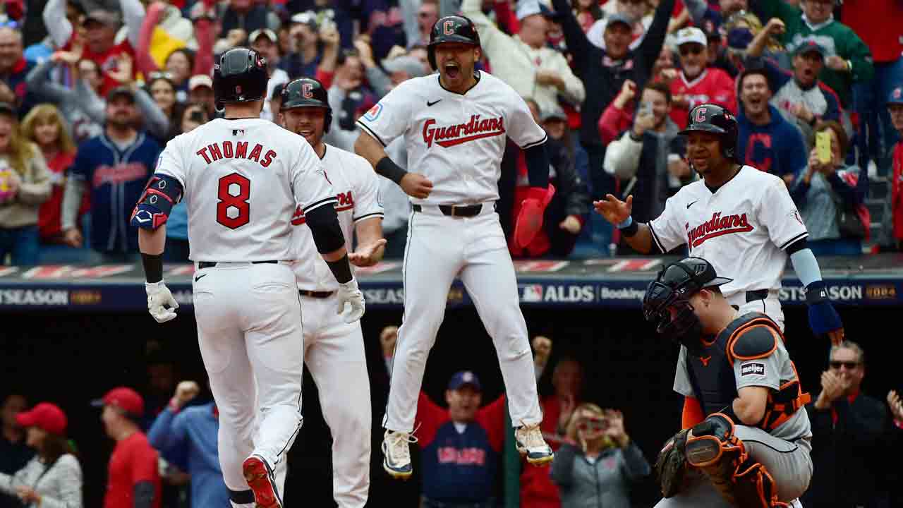 Thomas’ grand slam lifts Guardians past Tigers, will face Yankees in ALCS
