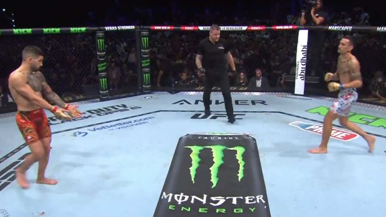 Topuria and Holloway exchange gamesmanship to begin UFC 308 main event