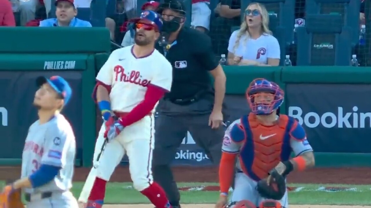 Phillies’ Schwarber destroys lead-off HR to kick off Game 1 vs. Mets