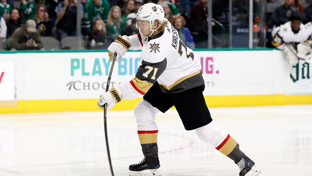 Golden Knights’ William Karlsson to make season debut vs. Sharks