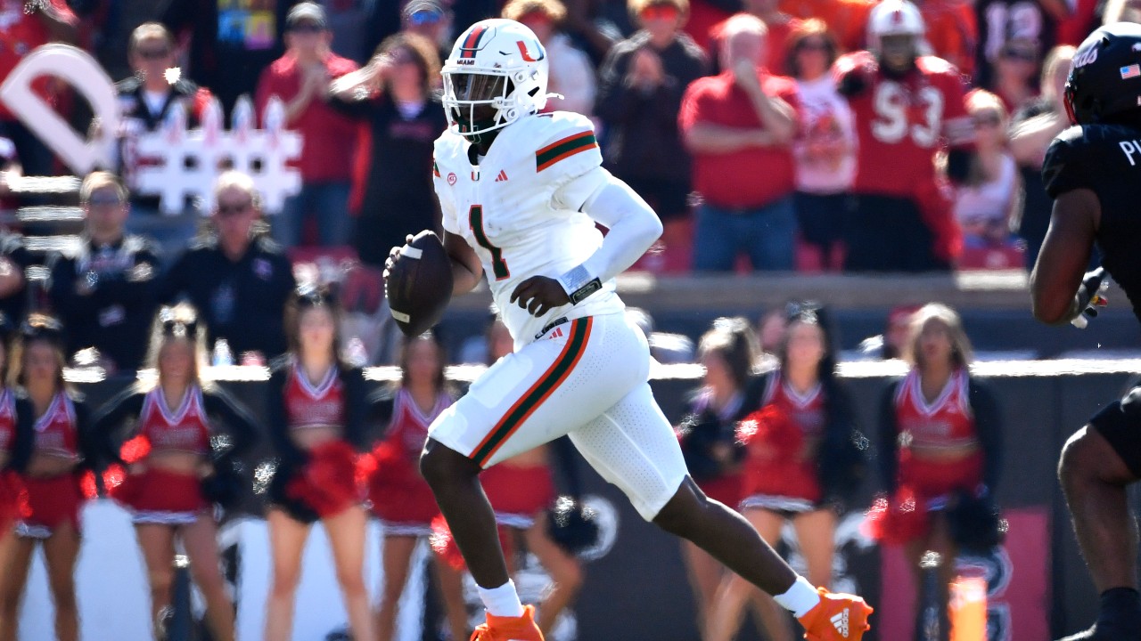 Cam Ward throws four touchdown passes, Miami tops Louisville