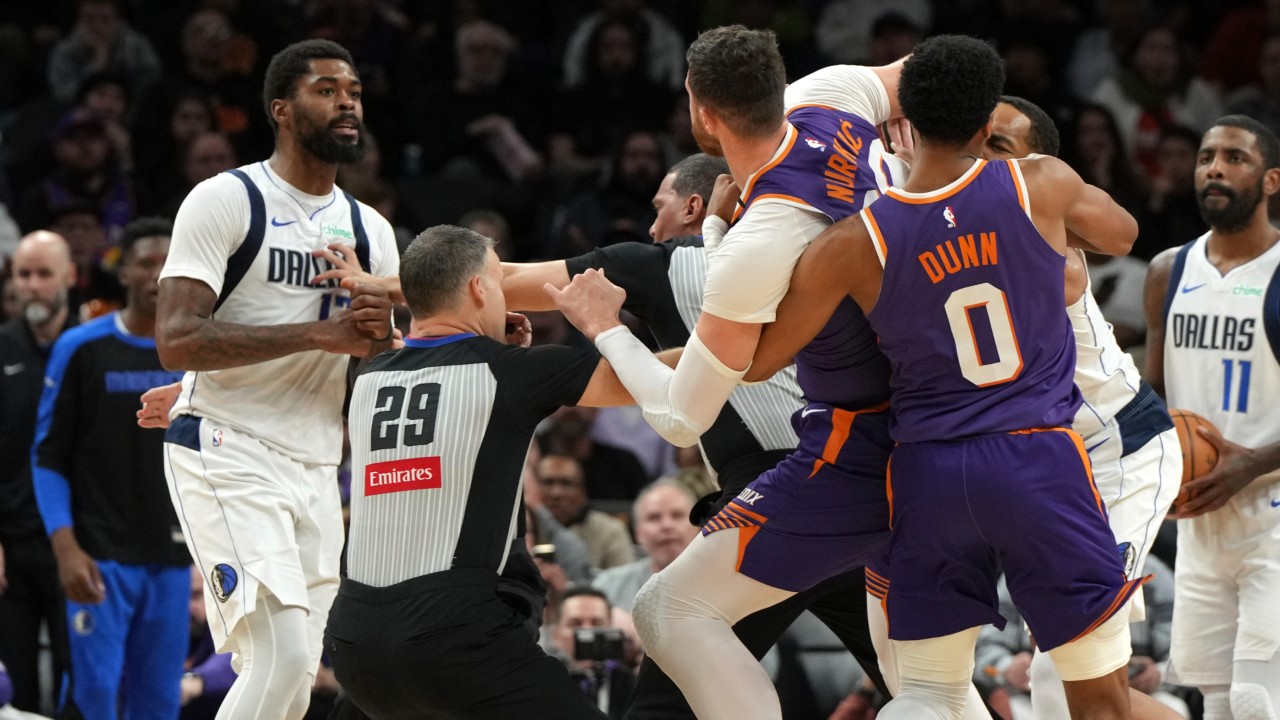 Mavericks’ Marshall, Suns’ Nurkic suspended for on-court fight