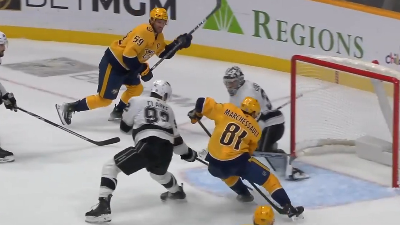 Predators’ Josi pulls off beautiful toe drag to set up Marchessault