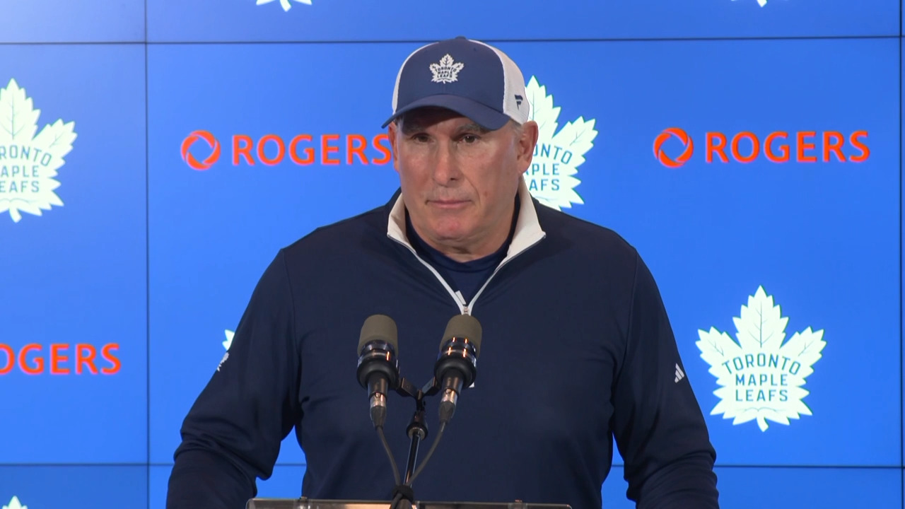 Maple Leafs’ Berube not fretting Matthews, Marner minus-six vs. Hurricanes