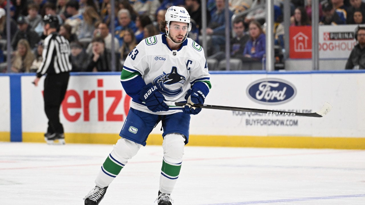 Canucks’ Quinn Hughes banged up in loss to Stars